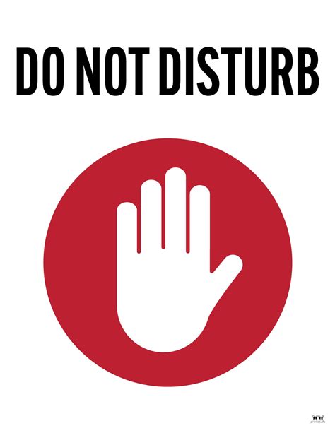 Do Not Disturb Signs 25 Free Printables Printabulls