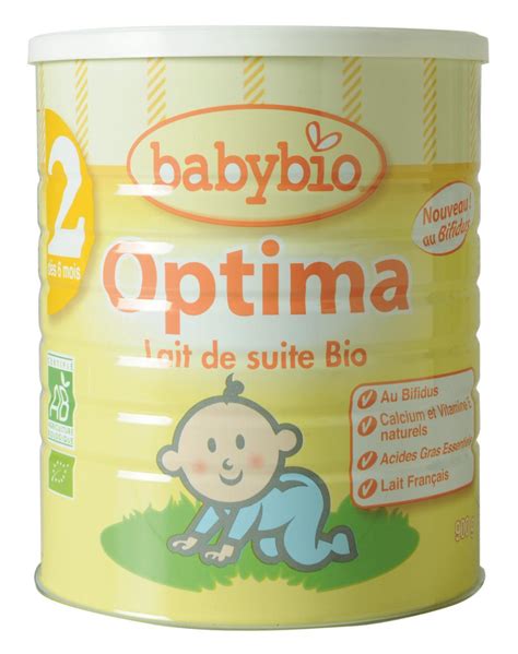 Lait De Suite Bio Babybio Optima Du Bifidus En Plus Bioaddict Fr