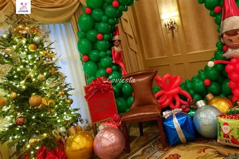 Christmas Theme Balloon Ring Decoration At Home Book Now