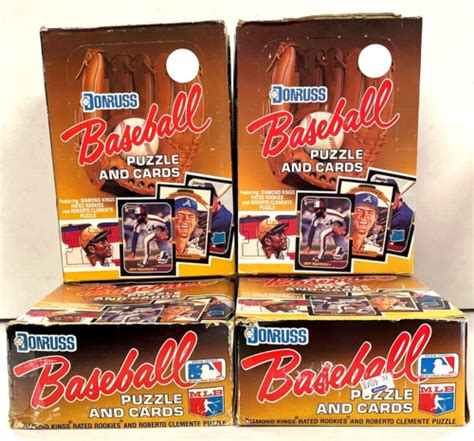 1987 Donruss Baseball Factory Sealed Wax Boxes Lot Of 4 Jackson Bonds