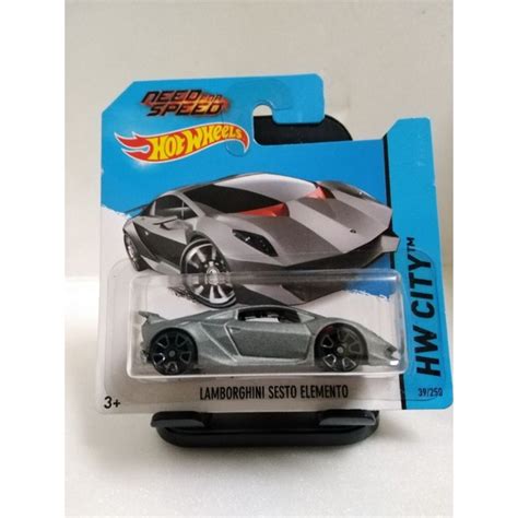 Hot Wheels Hot Wheels Lamborghini Sesto Elemento SHORT CARD Shopee Malaysia
