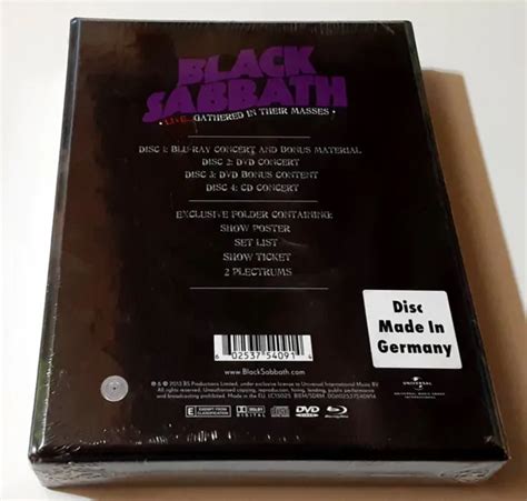 BLACK SABBATH LIVE Gathered In Their Masses Deluxe Ltd Ed Cd Dvd Blu