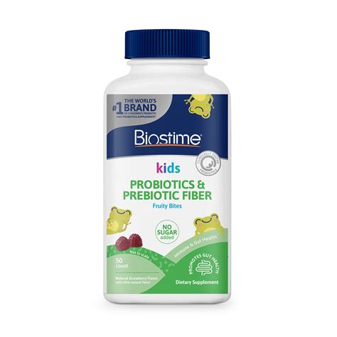 Kids Probiotics & Prebiotic Fiber Gummies | No Sugar Added | Regularity Support