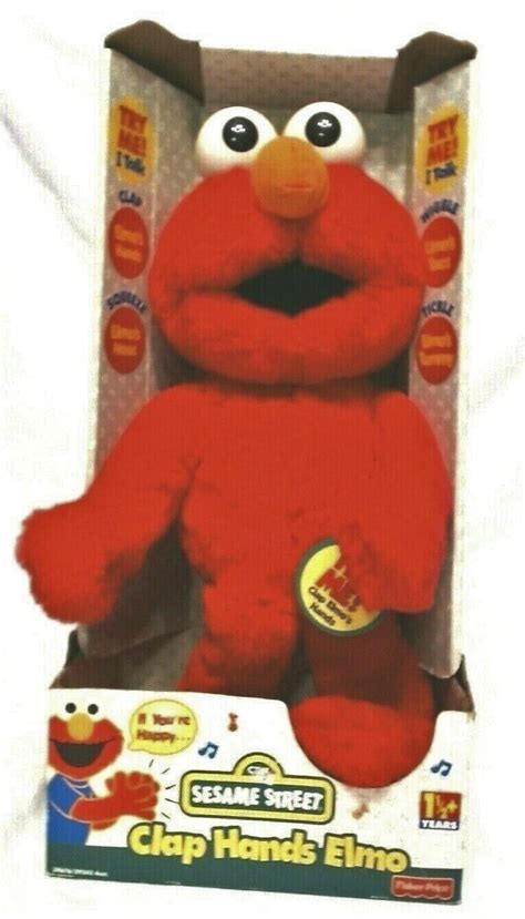 Plush Figures Multicolor Hasbro A6001 Sesame Street My Peek-A-Boo Elmo ...