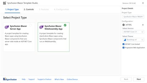 Easily Create Blazor Projects Using Syncfusion Blazor Template Studio
