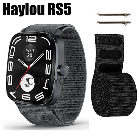 For Haylou Watch Rs Strap Smartwatch Nylon Soft Sports Women Men Band