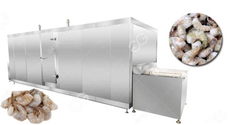 Stainless Steel IQF Shrimp Tunnel Freezer Machine