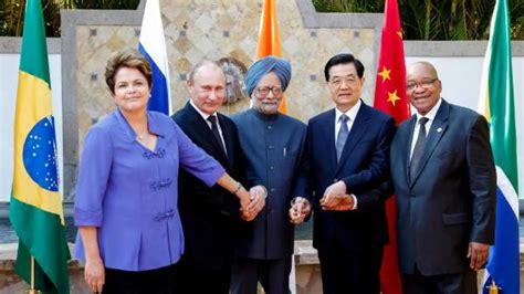 Los Brics Brasil Rusia India China Y Sud Frica Crear N Un Banco De