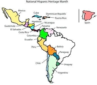 Spanish Speaking Countries Capitals Diagram Quizlet