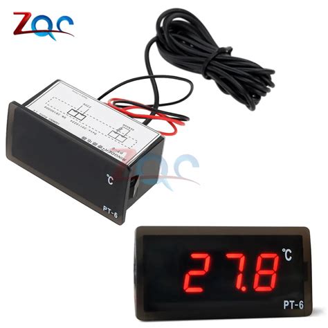 PT 6 40 110C Digital Car Thermometer Vehicle Temperature Meter Monitor