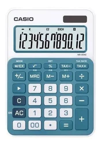 Calculadora De Mesa Solar E Bateria Casio Ms Nc Dig Mercadolivre