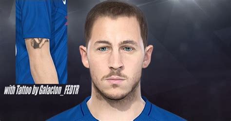 ultigamerz: PES 2018 Eden Hazard Face + Tattoo