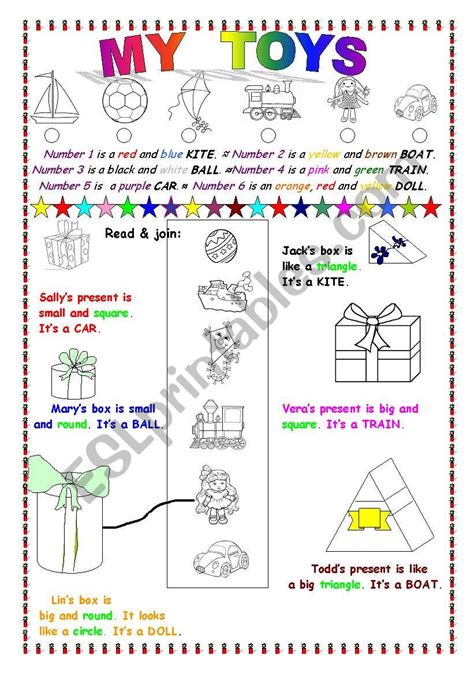 Toys Shapes And Colours ESL Worksheet By Evgenija Kuka