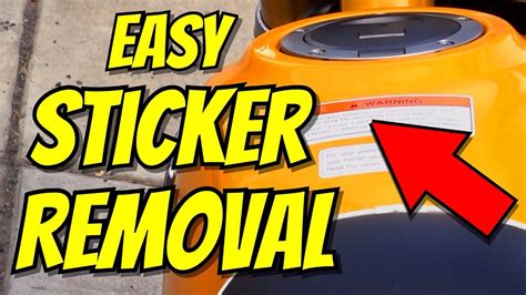 How To Remove Sticker Residue From Motorcycle Paint Fairings And