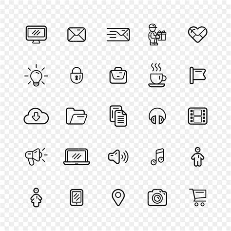 Modern Simple Set Of Vector Thin Line Icon Pack Design Icons Pack