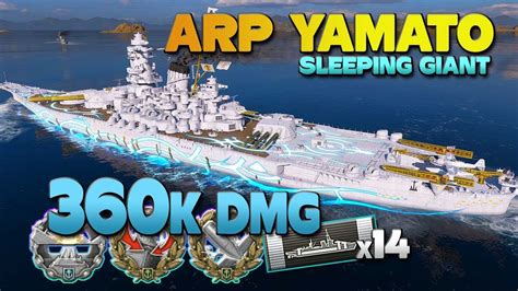 Battleship Arp Yamato On Map Sleeping Giant K Damage World Of