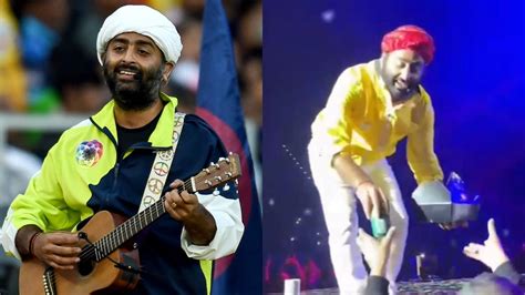 Arijit Singh Picks Food Left By Fan On Stage During London Concert