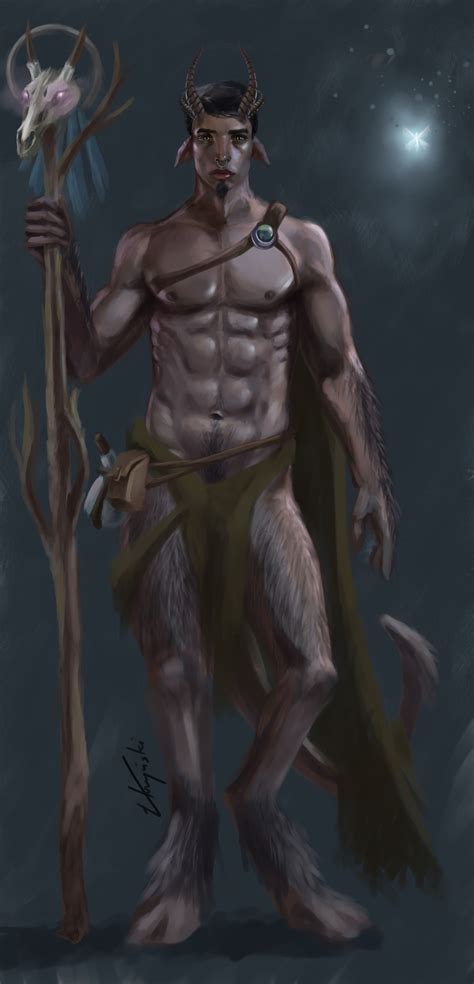 ArtStation Faun Satyr Pan Łukasz Kryński Faun Satyr Fantasy