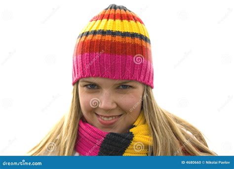 Beautiful Girl Smiling In Hat Picture. Image: 4680660