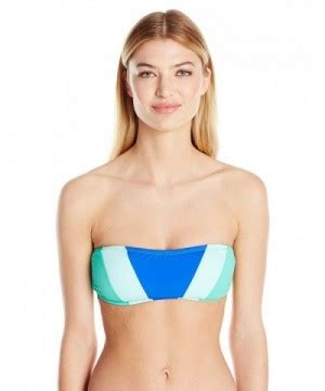 Women S Shades Of The Sea Color Block Bandeau Bikini Top Azure