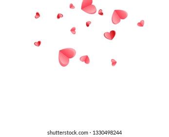 Pink Hearts Flying Wallpaper Pattern Love Stock Vector Royalty Free