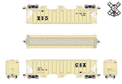 Scaletrains 33034 Ho Scale Rivet Counter Ps 2cd 4785 Covered Hopper Cs