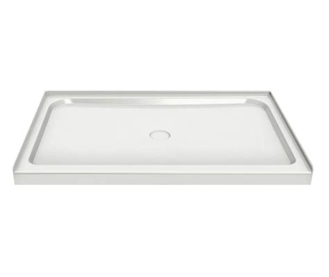 Rectangular Base 6036 3 In Acrylic Alcove Shower Base With Center