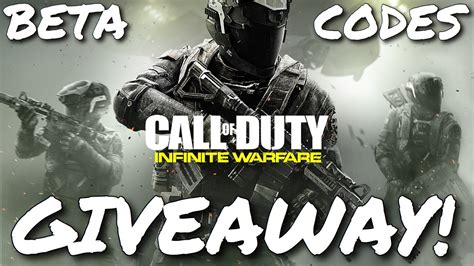 Call Of Duty Infinite Warfare Beta Codes GIVEAWAY YouTube