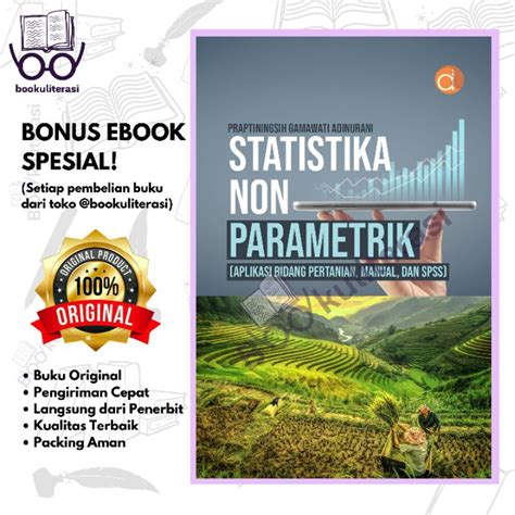 Jual Buku Statistika Non Parametrik Aplikasi Bidang Pertanian Manual Dan Spss Shopee Indonesia