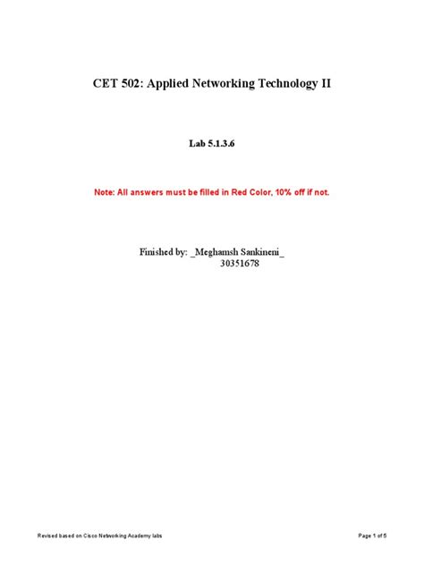 Pdf Packet Tracer Configuring Router On A Stick Inter Vlan