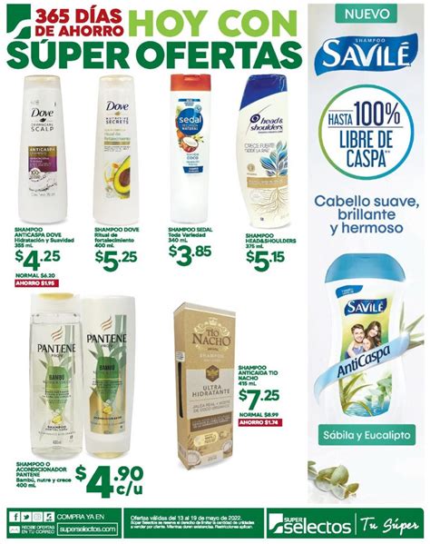 Súper Ofertas de Shampoo en Súper Selectos 13 Mayo TuOfertaSV