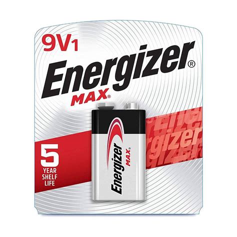 Energizer Max 9V Alkaline Battery 1 Pc