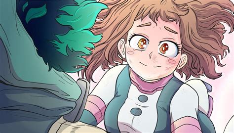 Izuku y Ochako | Dibujos, Parejas de anime manga, Personajes de anime