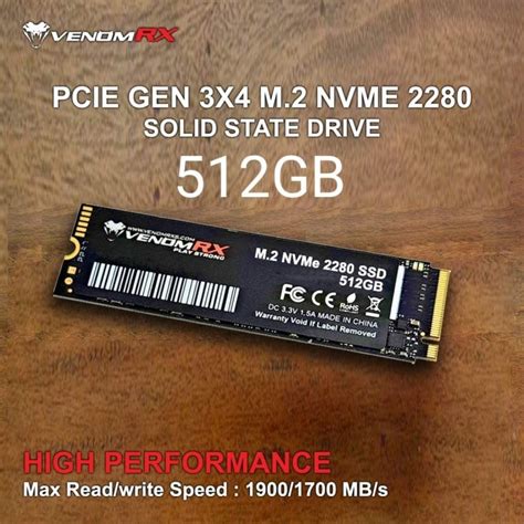 Jual SSD VenomRX Super 512GB NVME M 2 2280 PCIe Gen 3x4 512 GB Shopee