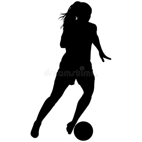 Girl Soccer Player Silhouette