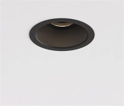 Minima Slimline Round Adjustable Fire Rated Matt Black Architonic