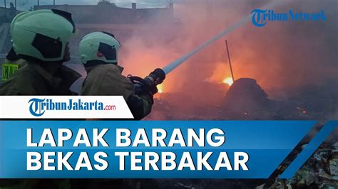 Berawal Warga Bakar Sampah Hingga Api Membesar Lapak Barang Bekas Dan