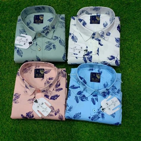 Mens Printed Cotton Shirt Casual Full Sleeves At Rs 650 Piece In