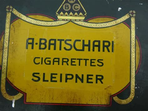 Boite Ancienne M Tal Cigarettes A Batschari Eur Picclick Fr