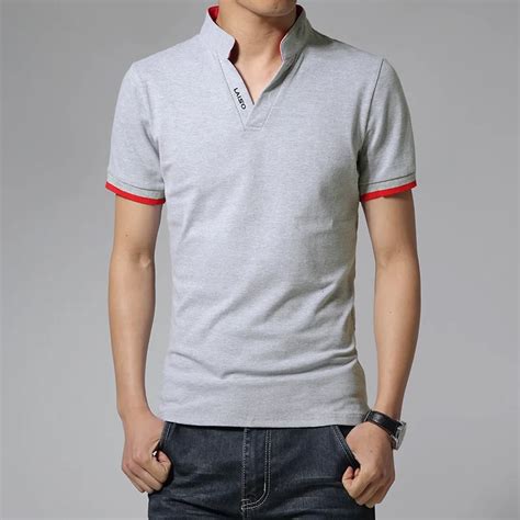 Summer Short Sleeve Male T Shirt Mens Plus Size Clothing Slim V Neck