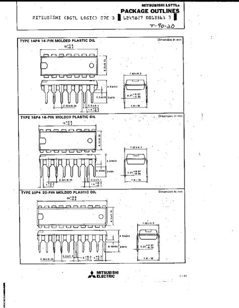 74LS273 Datasheet 4 4 Pages MITSUBISHI OCTAL POSITIVE EDGE TRIGGERED