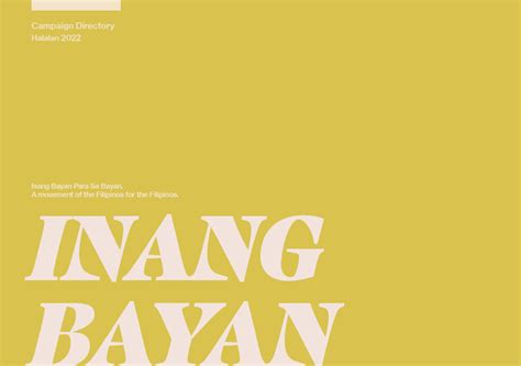 Inang Bayan / Campaign Collaterals :: Behance