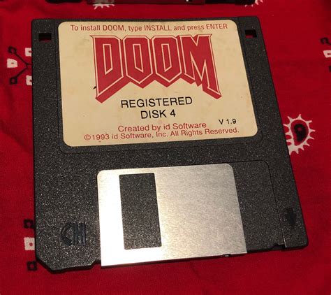 Doom V Id Software Pc Vintage Floppy Disks Etsy