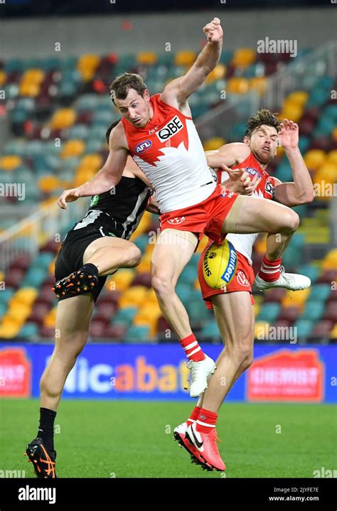 Harry Cunningham Centre And Dane Rampe Right Of The Swans Contests