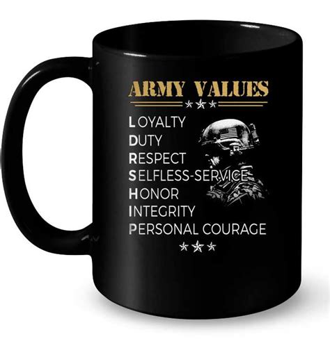 Army Values Loyalty Duty Respect Selfless Service Honnor Integrity