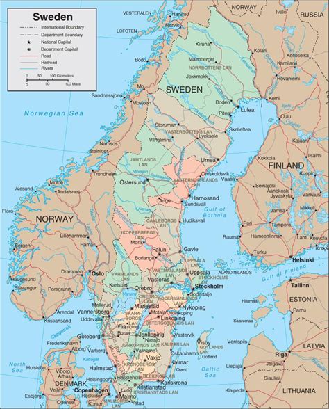 Mapa De Suecia Mapa Detallado De Suecia Norte De Europa Europa