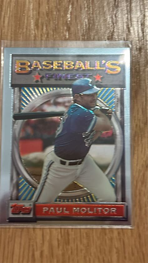 1993 Topps Finest 70 Paul Molitor For Sale Online EBay