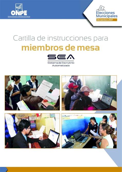 PDF Cartilla De Instrucciones Para Miembros De Mesa 2020 12 12