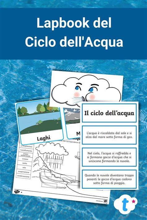 Lapbook Del Ciclo Dell Acqua Ciclo Dell Acqua Lapbook Acqua