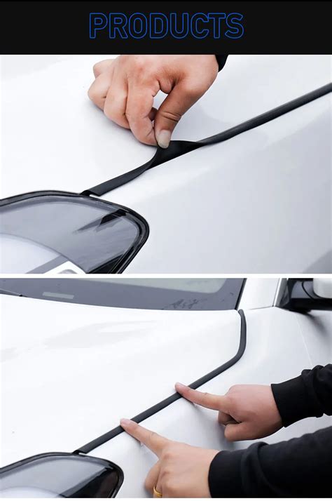 4m Auto Rubber Sealing Strip For Car Hood Cover Seal Strip Engine